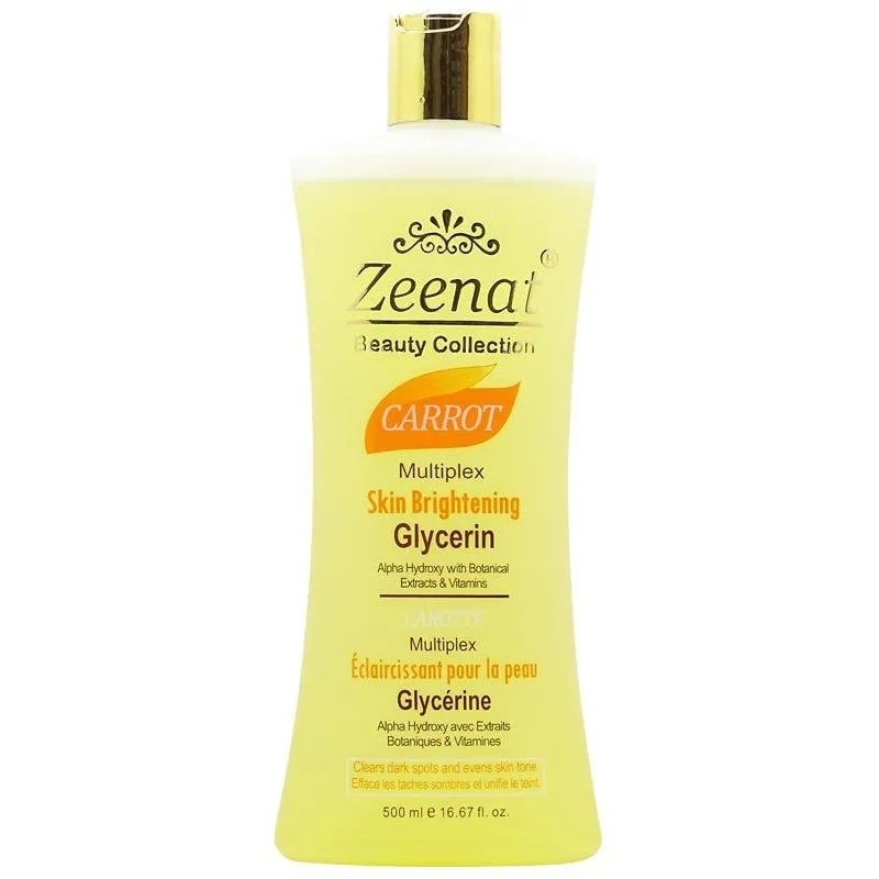 Zeenat Carrot Multiplex Skin Lightening Glycerin 500ml