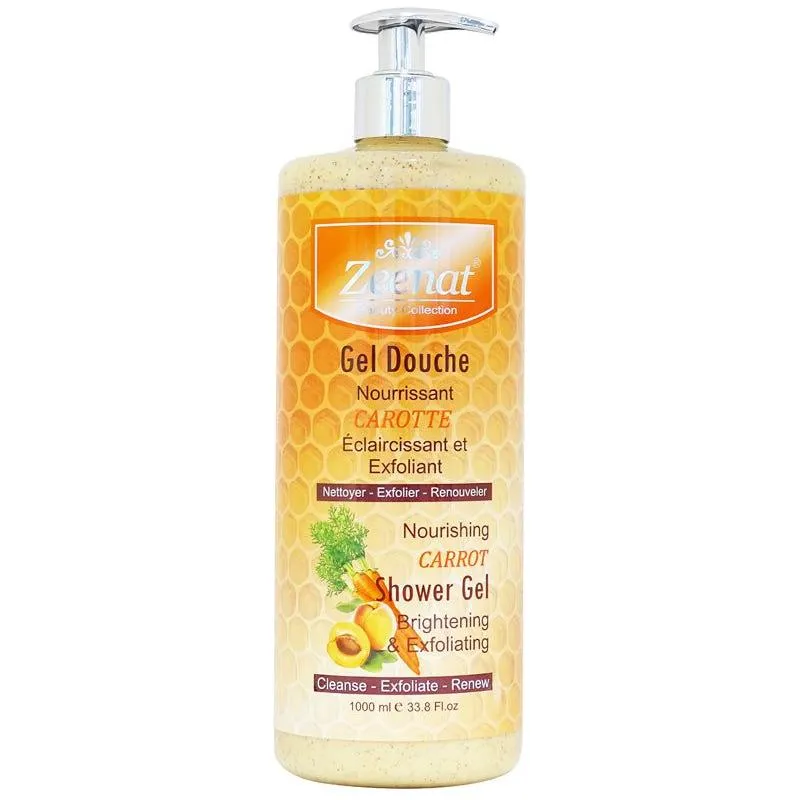 Zeenat Carrot Shower Gel Brightening & Exfoliating 1000ml