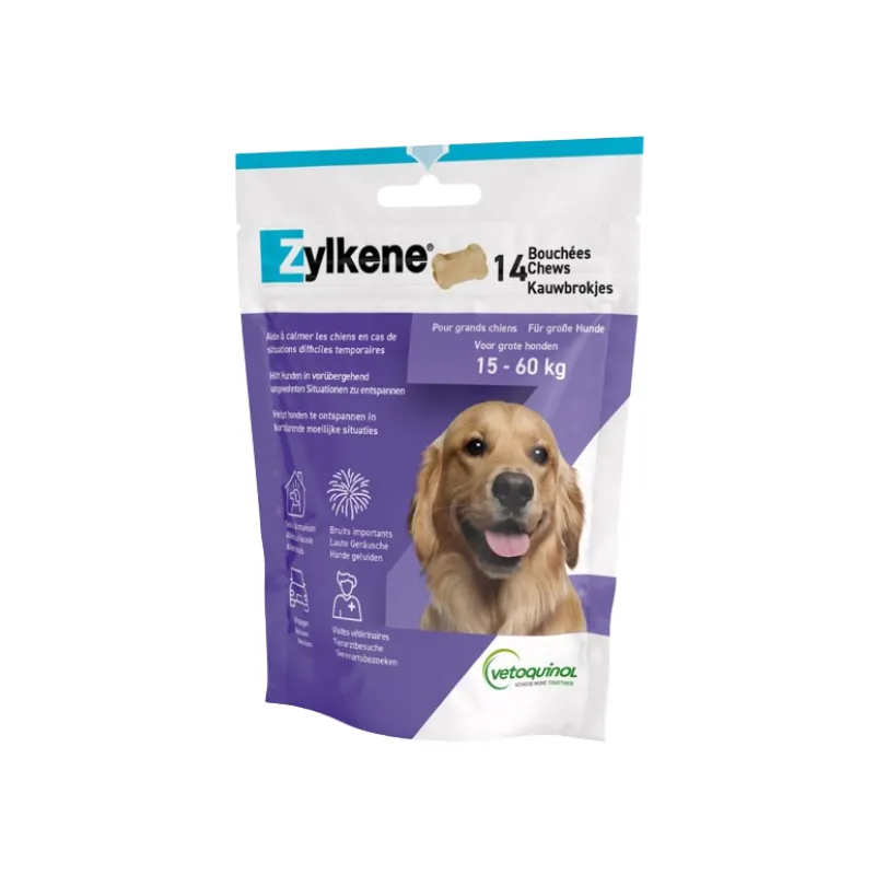 Zylkene Chew Vetoquinol 450mg (20-40kg) Chiens 14 Bouchées