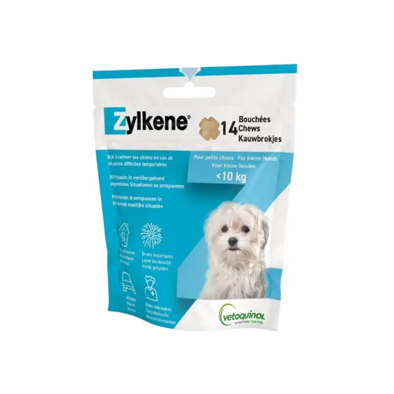 Zylkene Chew Vetoquinol 75mg (1-10kg) Chien Chat 14 Bouchées