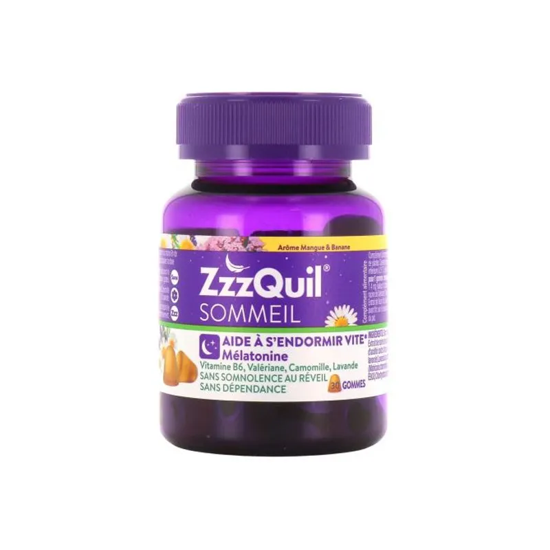 ZzzQuil Sommeil mangue & banane 30 gommes