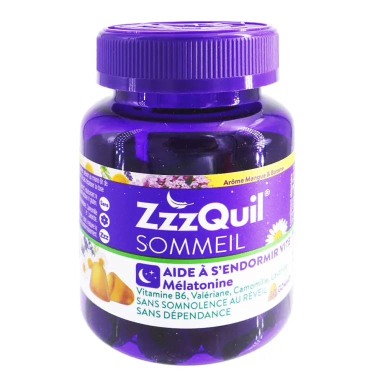ZZZQUIL SOMMEIL 30 GOMMES AROME MANGUE & BANANE