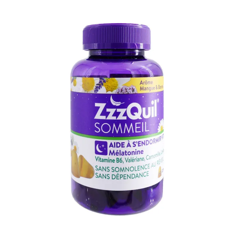 ZZZQUIL SOMMEIL 60 GOMMES AROME MANGUE & BANANE
