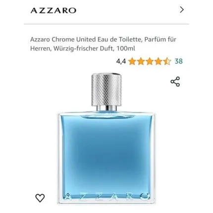 Azzaro Chrome United Eau de Toilette 100ml pour homme